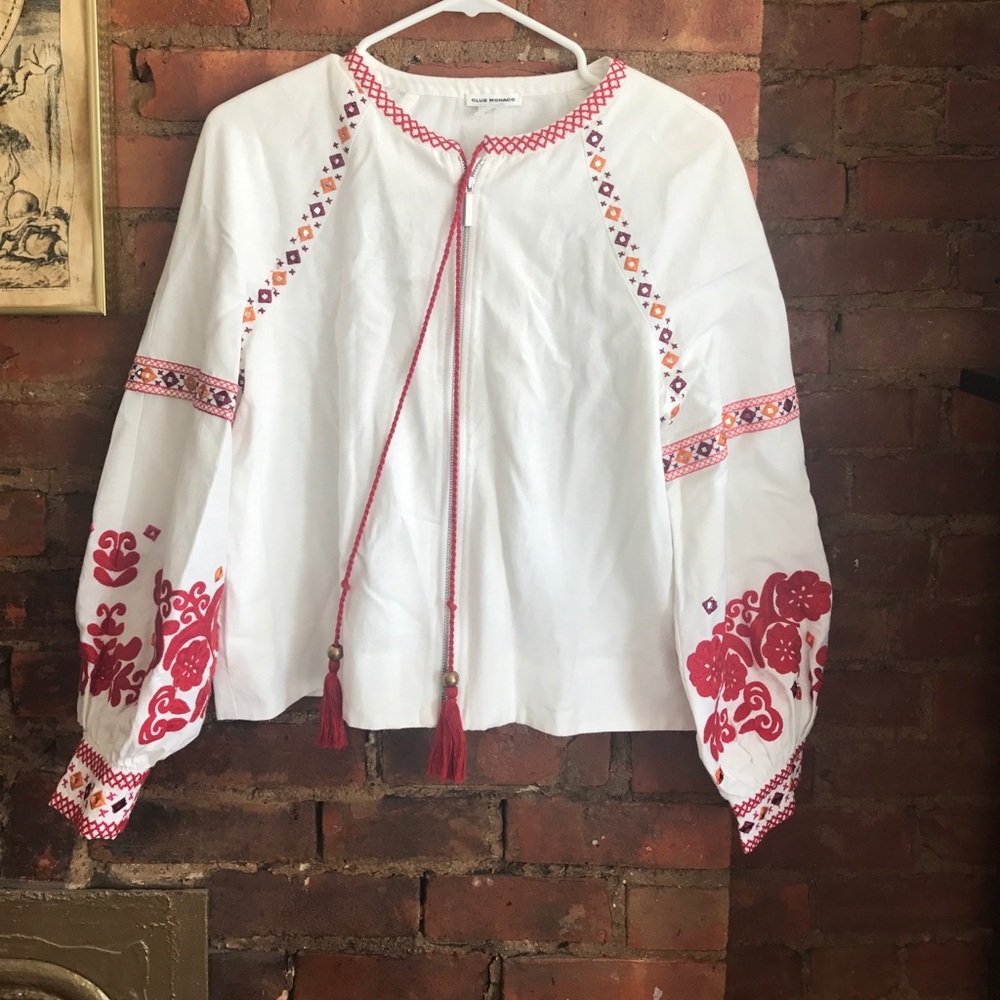 Club Monaco embroidered jacket
